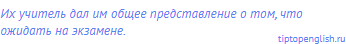 Их учитель дал им общее представление о том, что