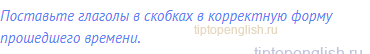 Поставьте глаголы в скобках в корректную форму